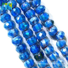 wholesale plate shiny round beads for rosary making